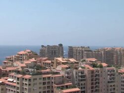 ATMOSPHERE buildings at the Monaco General Views at Monaco . (Footage by WireImage Video/Getty Images Entertainment Video) Stock Footage