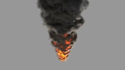 Meteorite falling Loopable Elements isolated with luma matte Stock Footage