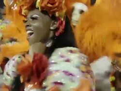 General Views Rio Carnival Parade 2013 Stock Footage