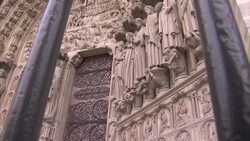 People react to news of Pope's resignation outside Notre Dame Cathedral News Clip