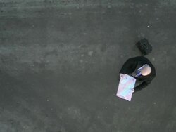 HD TIME LAPSE: Businessman Got Lost In The City Stock Footage