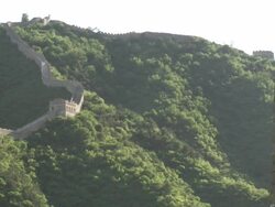 Great Wall of China, near Beijing, China  Stock Footage