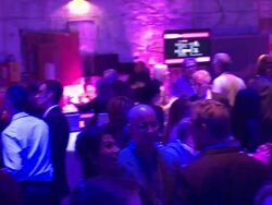 ATMOSPHERE: Guests at St. John's Health Center's Power Of Pink Benefiting The Margie Petersen Breast Center Stock Footage