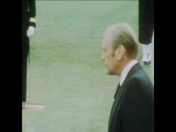 SYND 10 10 75 FORD AT CEREMONY ANNIVERSARY OF 200th YEAR OF US NAVY News Clip