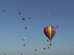 Hot Air balloons Stock Footage