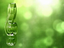 Glassy Musical Symbol Spin Background Loop - Textured Green Stock Footage