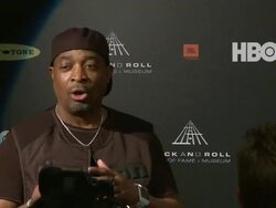 Chuck D at 28th Annual Rock and Roll Hall Of Fame Induction Ceremony - Press Room 4/18/2013 in Los Angeles, CA.(Footage by WireImage Video/Getty Images Entertainment Video) Stock Footage