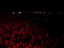 W/S EXT Concert Crowd Night Stock Footage