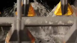 Coal mine, coal washing facility Stock Footage