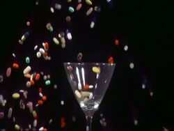 SLOMO MCU Cocktail of drugs exploding, tablets spilling everywhere Stock Footage