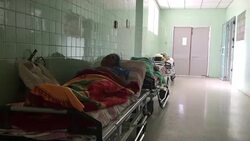 Sick patients in hospitals in Caracas, Venezuela News Clip