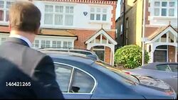 Nick Clegg leaving house for Leveson Inquiry News Clip