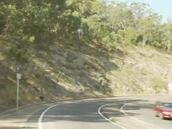 Road to Mount Lofty, Adelaide, Australia Stock Footage