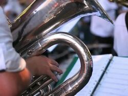 HD Tuba Player Stock Footage