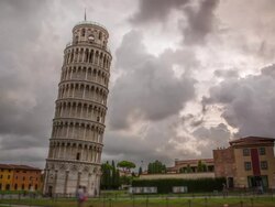 TIME LAPSE: Leaning Tower of Pisa Stock Footage