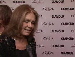 INTERVIEW: Gloria Steinem on a woman's choice Stock Footage