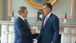 US presidential candidate Mitt Romney meets Irish Prime Minister Instructional Video