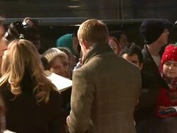 Guy Ritchie at the Sherlock Holmes: A Game Of Shadows: European Premiere at Empire Leicester Square on December 08, 2011 in London, England (Footage by WireImage Video/Getty Images) Stock Footage