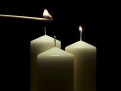 Lighting Candles Stock Footage