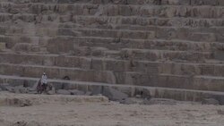 Giza Pyramids Tourists And Traffic News Clip