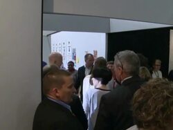 Angelina Jolie at War Crimes Conference Stock Footage