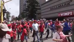 CLEAN : South Africa: thousands walk in anti Zuma march News Clip