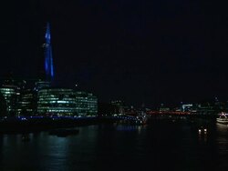 The Shard Opens in London Stock Footage