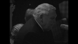 CAN861 WEST GERMAN CHANCELLOR, LUDWIG ERHARD, PARTY CONFERENCE News Clip