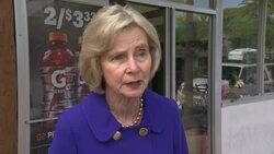 Flowers left at crime scene, congresswoman reacts News Clip