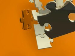 Multi Colored Puzzle Concept Stock Footage