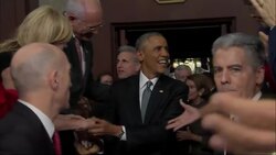 Obama arrives at Congress for State of Union address News Clip