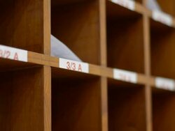 speed paning near locker side Stock Footage