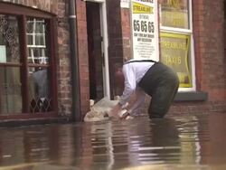 River Wear High Water Levels in Durham News Clip