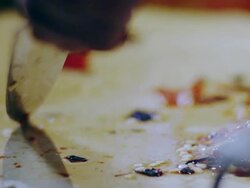 Restaurant food preparation Stock Footage