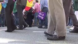CLEAN : Spain: Thousands rally in Barcelona against Catalan independence News Clip