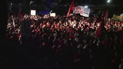 CLEAN : Pro Rousseff demonstrators take to the streets of Brasilia 2 News Clip