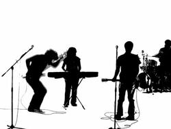 Grunge Rock Band Silhouette HD Stock Footage