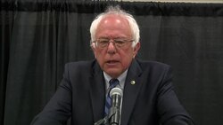 Sanders Takes Aim at Trump on Climate Change News Clip