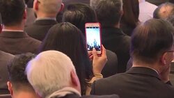 CLEAN : Hong Kong leadership hopeful reacts to missing Chinese tycoon News Clip