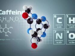 Molecule of Caffeine Stock Footage