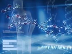 Animated molecules DNA for computer screen. Stock Footage