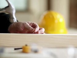 Hammered finger! Stock Footage