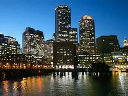 Boston Waterfront Stock Footage