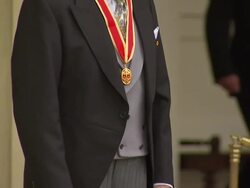 Bruce Forsyth Collects his Knighthood News Clip