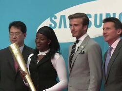 Everyone's Olympic Games with Samsung & David Beckham Stock Footage