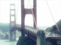 Golden Gate Bridge- Cinema Style (PAL) Stock Footage