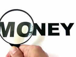 Magnifying Money Stock Footage