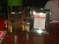 ATMOSPHERE: Signage at the Prevention Magazine Presents The 2nd Annual Prevention Honors Hollywood Heroes Event at West Hollywood CA. (Footage by WireImage Video/Getty Images Entertainment Video) Stock Footage