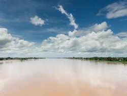 Mekong River Time Lapse Stock Footage