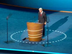 Bill Clinton speech to DNC Stock Footage
